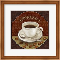 Framed 'Coffee Illustration IV' border=