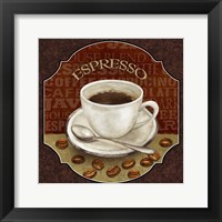 Framed 'Coffee Illustration IV' border=