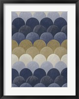 Navy Motif II Framed Print