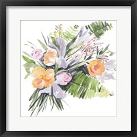 Framed Ferns & Tulips I