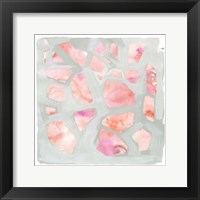 Framed Pink Salt Shards I