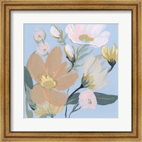 Framed Bouquet on Blue II