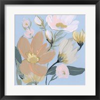 Framed Bouquet on Blue II