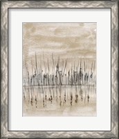 Framed 'Marshline Reflection II' border=