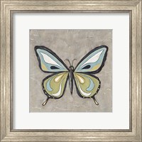 Framed 'Graphic Spring Butterfly I' border=