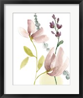Framed 'Pastel Flower Composition II' border=