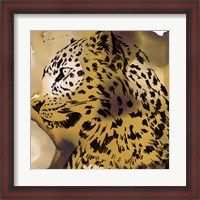 Framed Leopard Portrait I