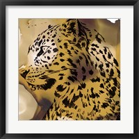 Framed Leopard Portrait I