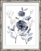 Framed Peonies in Grey II