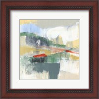 Framed 'Abstracted Mountainscape I' border=
