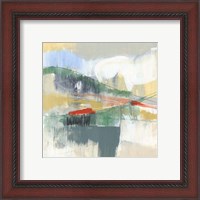 Framed 'Abstracted Mountainscape I' border=