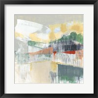 Abstracted Mountainscape II Framed Print