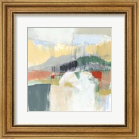 Framed 'Abstracted Mountainscape III' border=