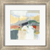 Framed 'Abstracted Mountainscape III' border=