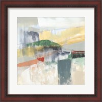Framed 'Abstracted Mountainscape IV' border=