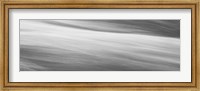 Framed Black & White Water Panel VI