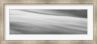 Framed Black & White Water Panel VI