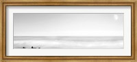 Framed Black & White Water Panel XIV