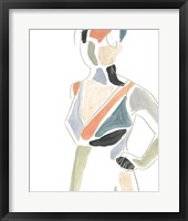 Color Block Figure I Framed Print