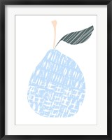 Framed Cut Paper Fruit IV