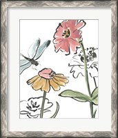 Framed Boho Florals I