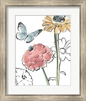 Framed Boho Florals III