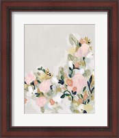 Framed 'Blushing Blooms I' border=