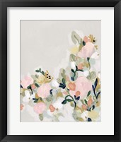 Framed 'Blushing Blooms I' border=