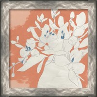 Framed 'Terracotta Flowers II' border=