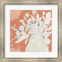 Framed Terracotta Flowers II