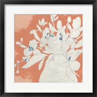 Terracotta Flowers II Framed Print