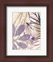 Framed Purple Palms I