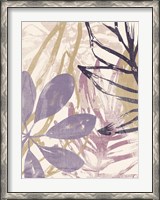 Framed Purple Palms I