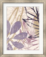 Framed Purple Palms I