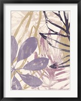 Framed Purple Palms I