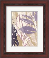 Framed Purple Palms II