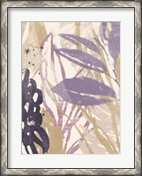 Framed Purple Palms II