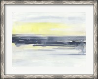 Framed Citron Sea Horizon I