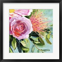 Brushy Floral I Framed Print