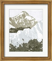 Framed Watercolor Mountain Retreat III