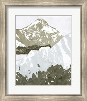 Framed Watercolor Mountain Retreat III