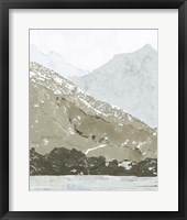 Watercolor Mountain Retreat IV Framed Print