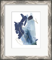 Framed 'Indigo Collide III' border=