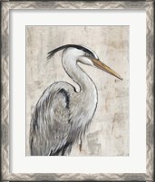 Framed 'Grey Heron I' border=