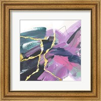 Framed 'Divided Violet II' border=