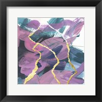 Framed Divided Violet III