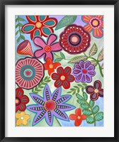 Framed Colorful Flores I