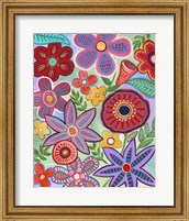 Framed Colorful Flores II