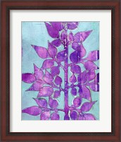 Framed 'Purple Planta I' border=