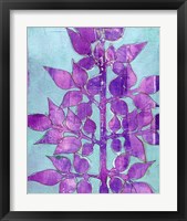 Framed 'Purple Planta I' border=